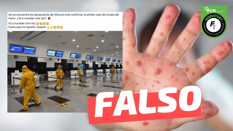 Lee más sobre el artículo (Imagen) “Así se encuentran los aeropuertos de Suecia tras confirmar el primer caso de viruela del mono”: #Falso