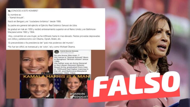 Lee más sobre el artículo (Imagen) Kamala Harris nació como un hombre y su verdadero nombre es Kamal Aroush: #Falso