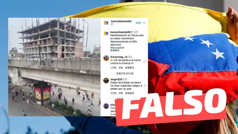 Lee más sobre el artículo (Video) “Manifestación en Venezuela en estos momentos”: #Falso