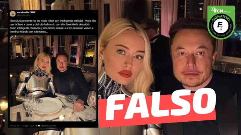 Lee más sobre el artículo (Imagen) “Elon Musk presentó su primera novia robot con inteligencia artificial”: #Falso