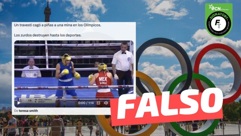Lee más sobre el artículo (Video) Boxeadora trans ganó pelea a una mujer cis en los Olímpicos: #Falso