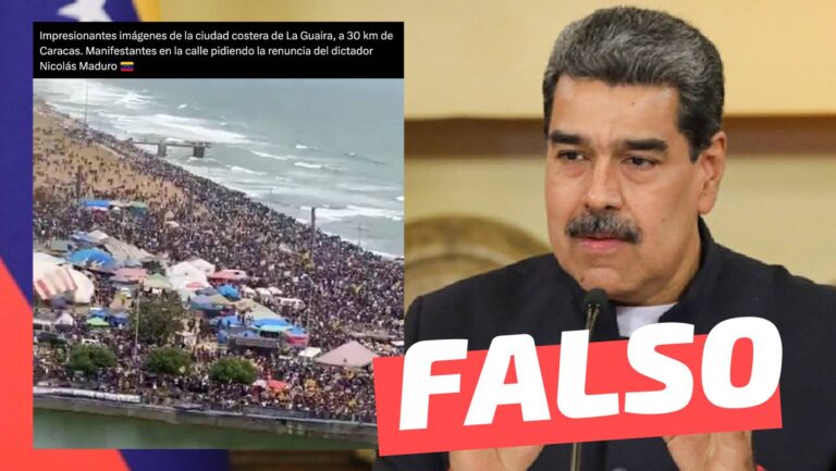 Lee más sobre el artículo “Imágenes de la ciudad costera de La Guaira. Manifestantes en la calle piden la renuncia del dictador Nicolás Maduro”: #Falso