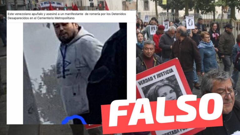 Lee más sobre el artículo “Venezolano apuñaló y asesinó a manifestante en Romería”: #Falso