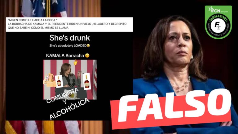 Lee más sobre el artículo (Video) “Kamala borracha”: #Falso