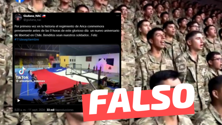 Lee más sobre el artículo (Video) Regimiento de Arica conmemora el 11 de septiembre: #Falso