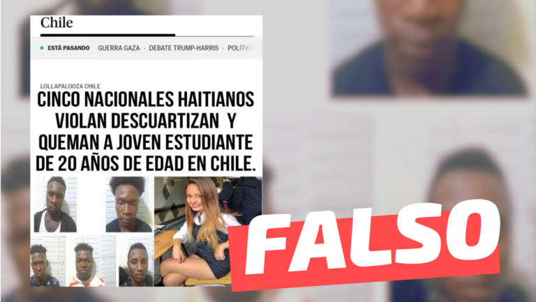 Lee más sobre el artículo (Imagen) “Cinco haitianos violan, descuartizan y queman a joven estudiante de 20 años de edad en Chile: #Falso