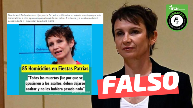 Lee más sobre el artículo (Imagen) Ministra Tohá: “Todos los muertos fue porque se opusieron a los asaltos, deben dejarse asaltar y no les hubiera pasado nada”: #Falso