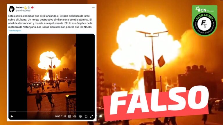 Lee más sobre el artículo (Video) “Estas son las bombas que está lanzando el Estado diabólico de Israel sobre el Líbano”: #Falso