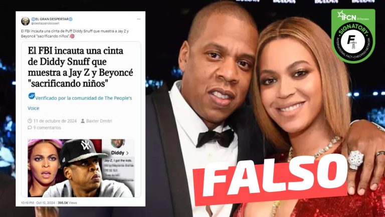 Lee más sobre el artículo El FBI incauta una cinta que muestra a Jay-Z y Beyoncé sacrificando niños: #Falso