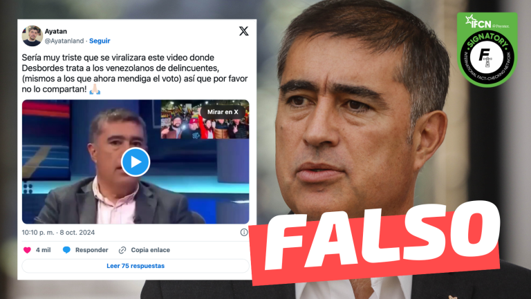 Lee más sobre el artículo Mario Desbordes trata de delincuentes a los venezolanos: #Falso