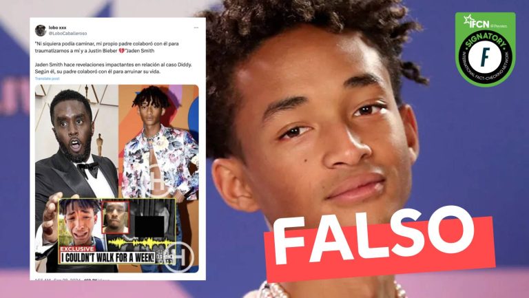 Lee más sobre el artículo “Jaden Smith dijo ‘Mi propio padre colaboró con Diddy para traumatizarnos a mí y a Justin Bieber'”: #Falso