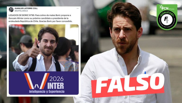 Lee más sobre el artículo “Boric propone a Gonzalo Winter como su próximo candidato a presidente”: #Falso