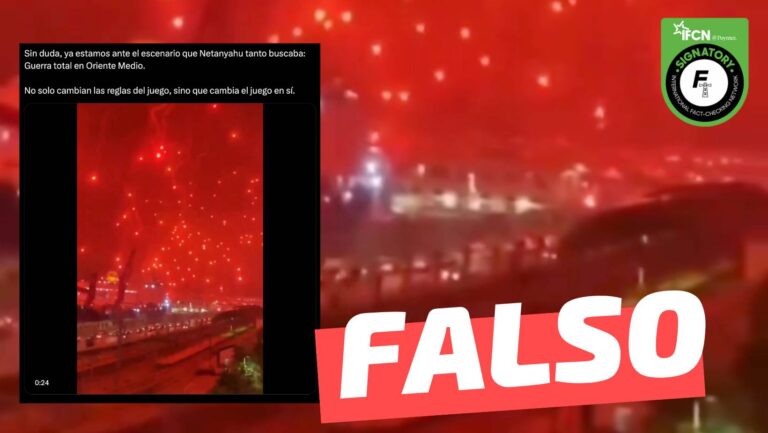 Lee más sobre el artículo (Video) Ataque de Irán a Israel: #Falso