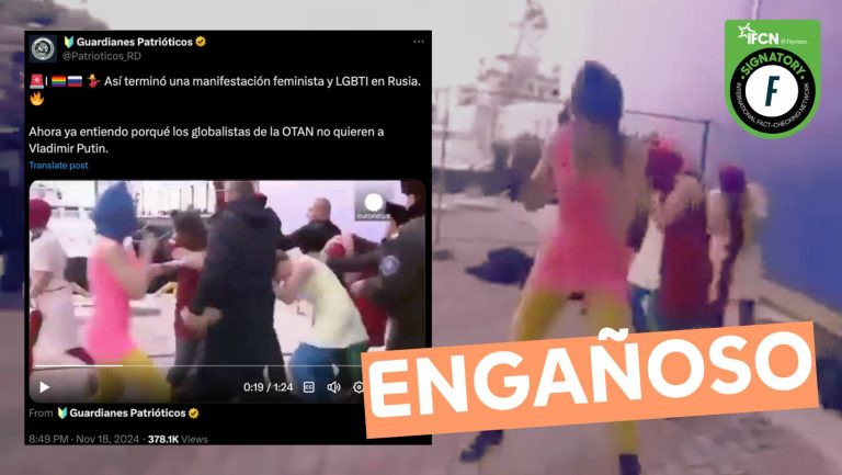 Lee más sobre el artículo (Video) “Así terminó una manifestación feminista y LGBTI en Rusia”: #Engañoso