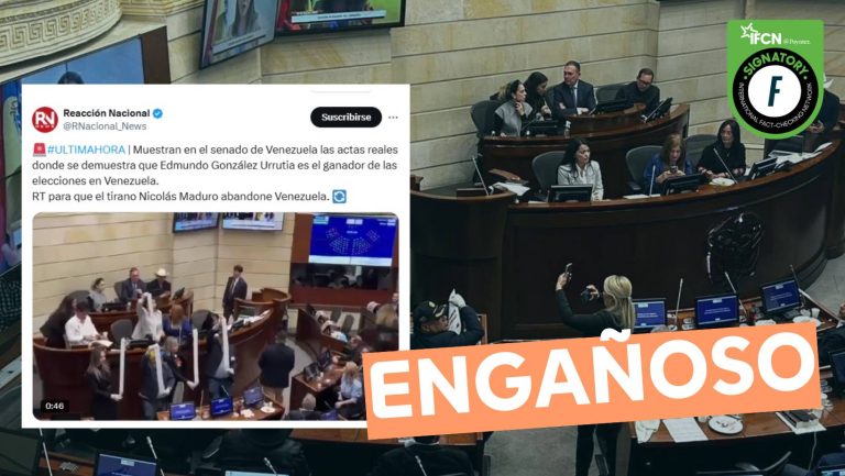 Lee más sobre el artículo (Video) Muestran al Senado de Venezuela las actas que demuestran que Edmundo González ganó las elecciones en Venezuela: #Engañoso