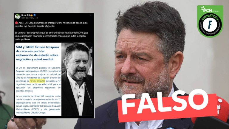 Lee más sobre el artículo “Claudio Orrego le entregó 12 mil millones de pesos a los coyotes del Servicio Jesuita a Migrantes”: #Falso