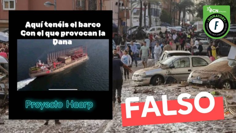 Lee más sobre el artículo (Video) “Aquí tienen el barco con el que provocan la DANA: Proyecto HAARP”: #Falso
