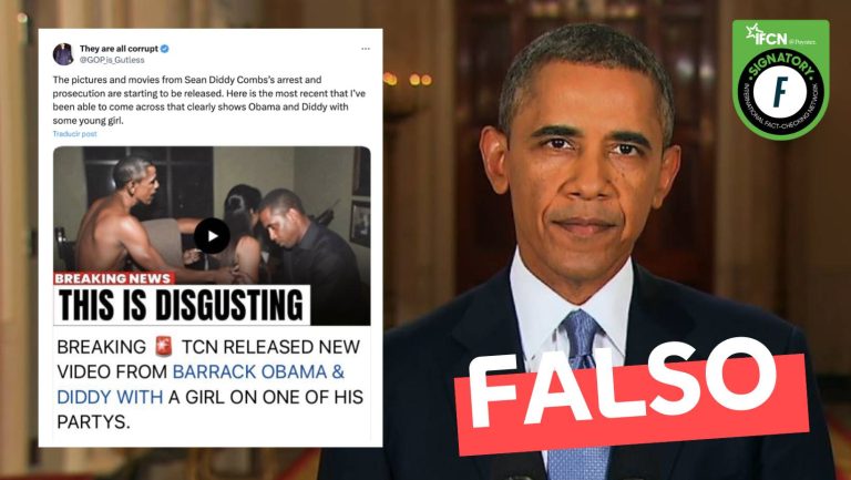 Lee más sobre el artículo Imagen “muestra claramente a Obama y P. Diddy con una niña”: #Falso
