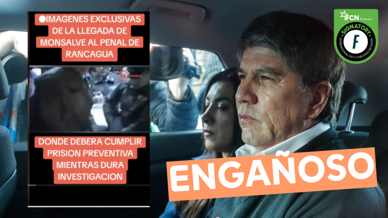 Lee más sobre el artículo (Video) “Imágenes exclusivas de la llegada de Monsalve al penal de Rancagua”: #Engañoso