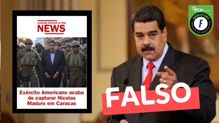 Lee más sobre el artículo “Ejército americano acaba de capturar a Nicolás Maduro en Caracas”: #Falso