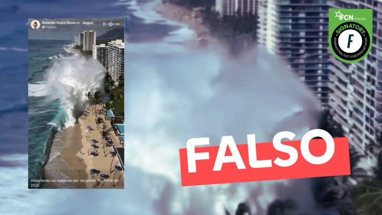 Lee más sobre el artículo (Video) “Impactantes las imágenes del primer tsunami del 2025”: #Falso