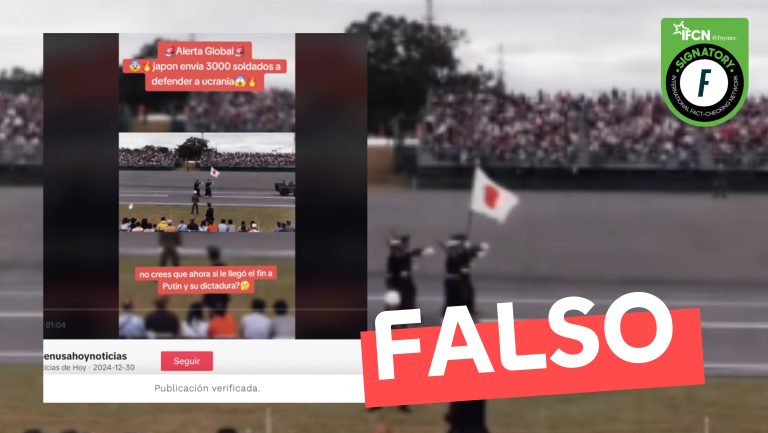 Lee más sobre el artículo “Japón envía 3.000 soldados a defender a Ucrania”: #Falso