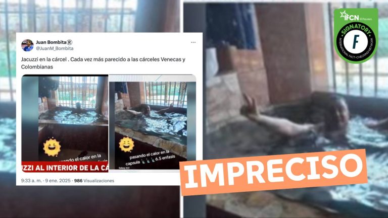 Lee más sobre el artículo Reos bañándose en un jacuzzi en la cárcel: #Impreciso