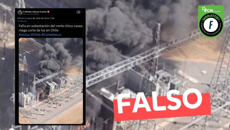 Lee más sobre el artículo (Imagen) “Esta es la causa del corte de luz en Chile”: #Falso