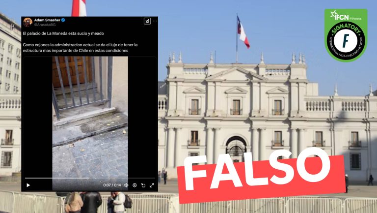 Lee más sobre el artículo (Video) “Palacio de La Moneda está sucio y meado”: #Falso
