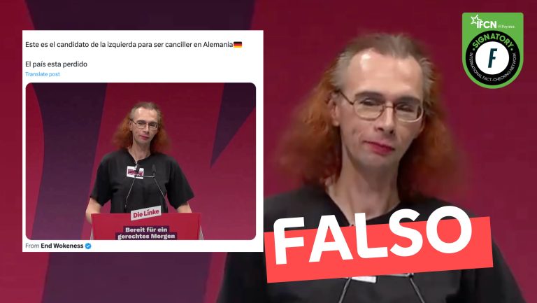 Lee más sobre el artículo (Video) “Este es el candidato de la izquierda para ser canciller en Alemania”: #Falso
