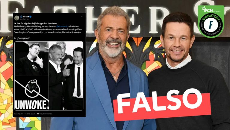 Lee más sobre el artículo Mel Gibson y Mark Wahlberg se asocian con Elon Musk para crear un estudio «no woke»: #Falso