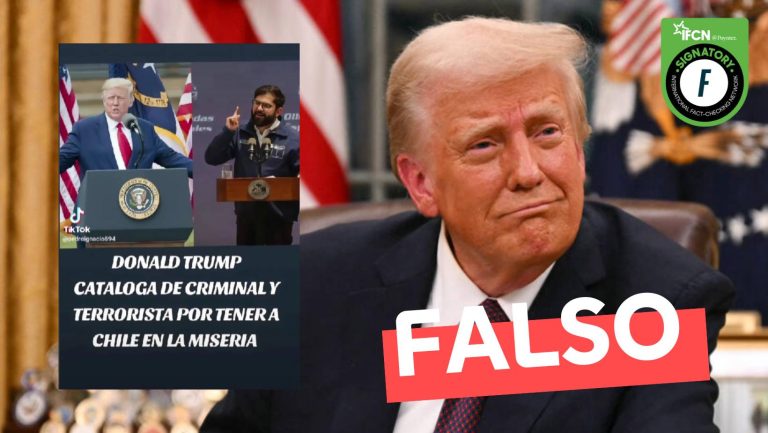 Lee más sobre el artículo Donald Trump trata de criminal y terrorista a Gabriel Boric por tener a Chile en la miseria: #Falso