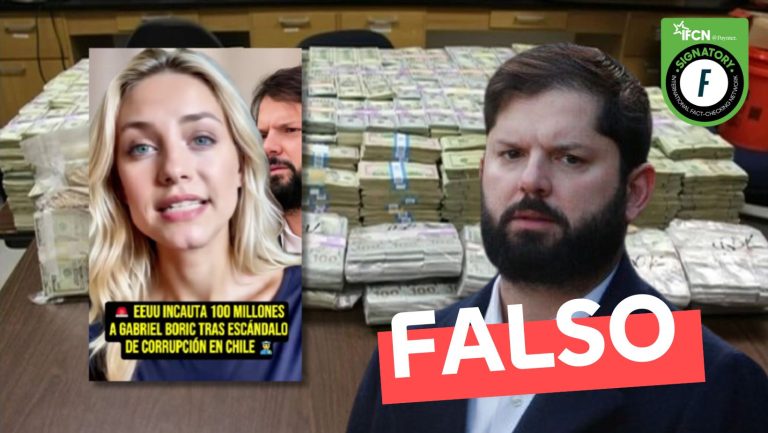Lee más sobre el artículo “Estados Unidos incauta 100 millones a Gabriel Boric tras escándalo de corrupción en Chile”: #Falso