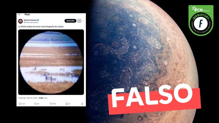Lee más sobre el artículo (Imagen) “La NASA acaba de tomar esta fotografía de Júpiter”: #Falso