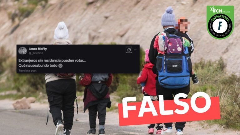 Lee más sobre el artículo “Extranjeros sin residencia pueden votar”: #Falso