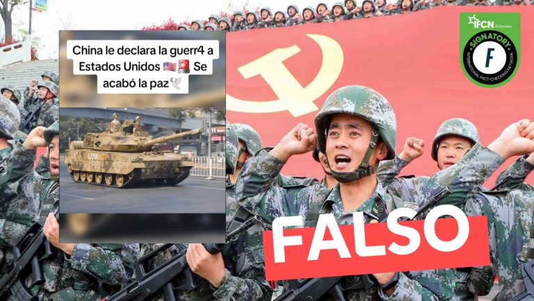 Lee más sobre el artículo “China le declara la guerra a Estados Unidos”: #Falso