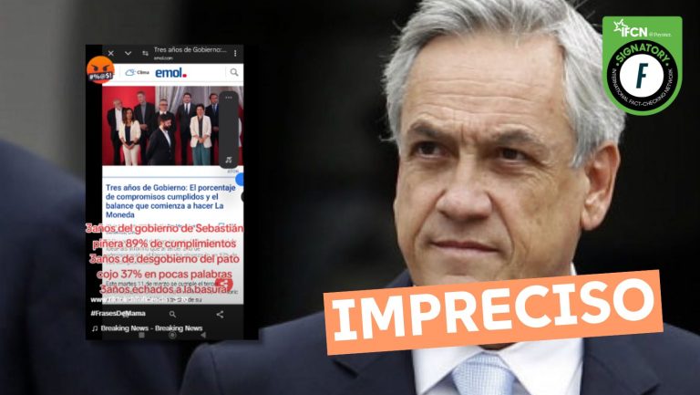 Lee más sobre el artículo A los 3 años del gobierno de Sebastián Piñera, 89% de cumplimiento. En 3 años del gobierno de Gabriel Boric, 37%: #Impreciso