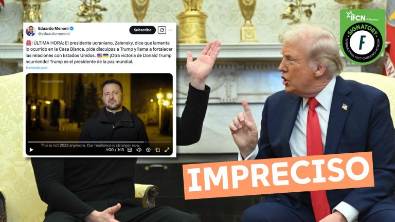 Lee más sobre el artículo (Video) “El presidente ucraniano, Zelensky, dice que lamenta lo ocurrido en la Casa Blanca, pide disculpas a Trump y llama a fortalecer las relaciones con Estados Unidos”: #Impreciso