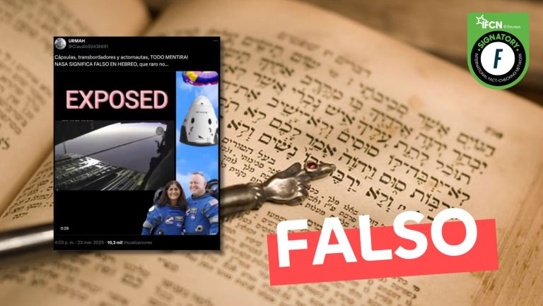 Lee más sobre el artículo “Nasa significa ‘falso’ en hebreo”: #Falso