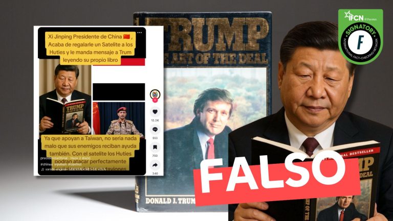 Lee más sobre el artículo (Imagen) Presidente Xi Jinping leyendo libro de Donald Trump: #Falso