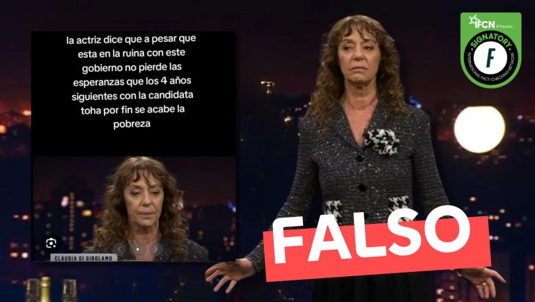 Lee más sobre el artículo Claudia di Girolamo dice estar en la ruina con este gobierno y que Carolina Tohá acabará con la pobreza en los próximos 4 años: #Falso