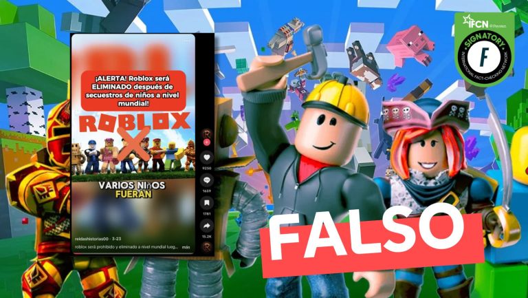 Lee más sobre el artículo “Roblox será prohibido y eliminado a nivel mundial luego de que varios niños fueran secuestrados”: #Falso