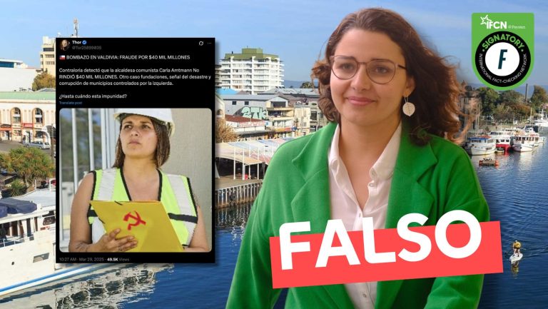 Lee más sobre el artículo “Contraloría detectó que la alcaldesa comunista Carla Amtmann no rindió $40 mil millones”: #Falso