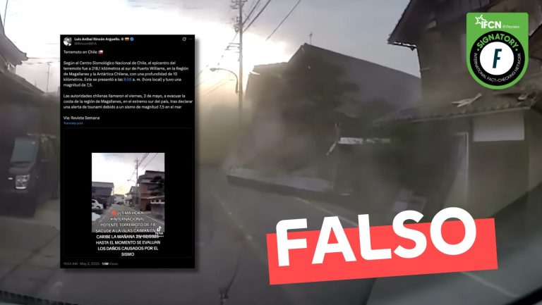 Lee más sobre el artículo (Video) “Terremoto en Chile”: #Falso