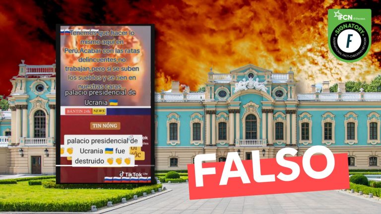 Lee más sobre el artículo (Video) “Palacio presidencial de Ucrania fue destruido”: #Falso
