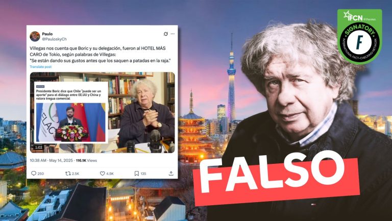 Lee más sobre el artículo El presidente Gabriel Boric y su delegación fueron al hotel más caro de Tokio durante su visita a Japón: #Falso