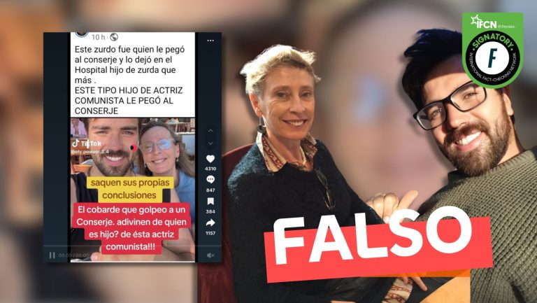 Lee más sobre el artículo El hombre que golpeó a un conserje es hijo de la actriz María Izquierdo: #Falso