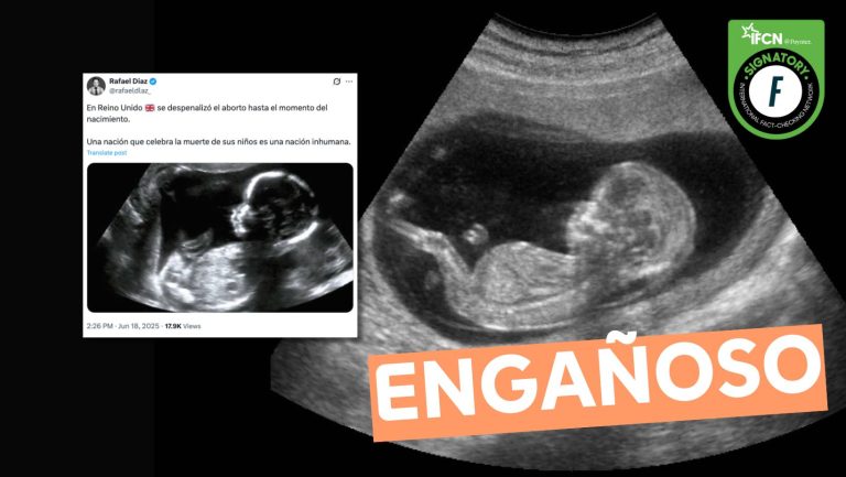 Lee más sobre el artículo “En Reino Unido se despenalizó el aborto hasta el momento del nacimiento”: #Engañoso