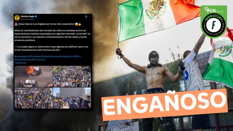 Lee más sobre el artículo (Imagen) “Caos total en la ciudad de Los Ángeles por tercer día consecutivo”: #Engañoso