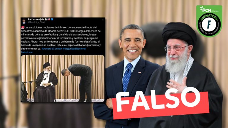 Lee más sobre el artículo (Imagen) Barack Obama inclinándose ante el líder supremo de Irán: #Falso